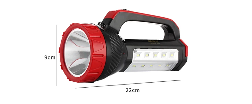 Светодиодный Перезаряжаемые фонарик Портативный свет заряд мощный факел для наружной кемпинга 2000 мАч Батарея Ночная езда пещера освещения
