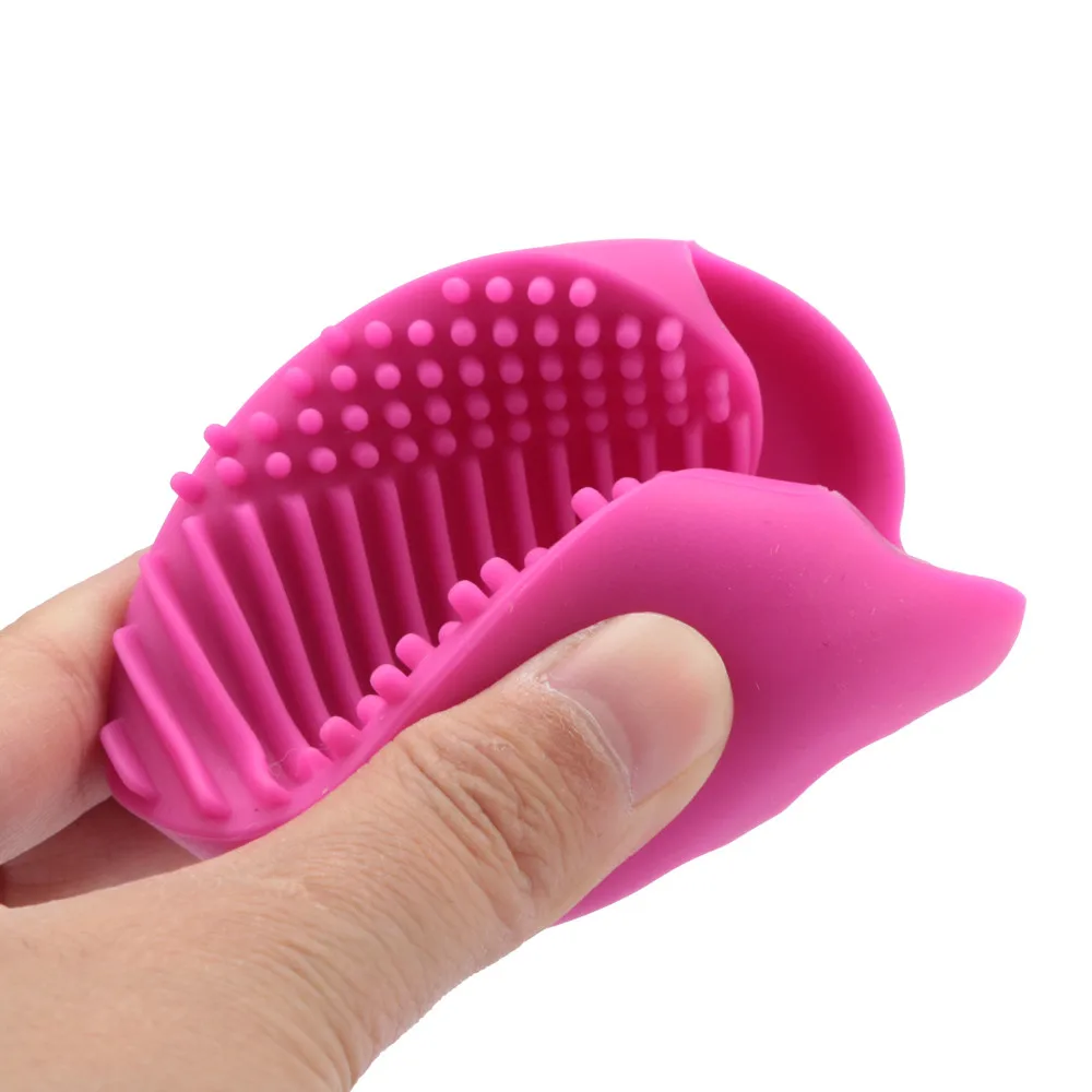 501 Новая мода силиконовая перчатка для чистки яиц макияж стиральная сушилка для кистей стойки скруббер Очиститель для инструмента