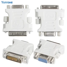 100 шт/партия DVI 24+ 1/DVI 24+ 5 мужчин и VGA Женский адаптер DVI-D DVI-I DVI-A