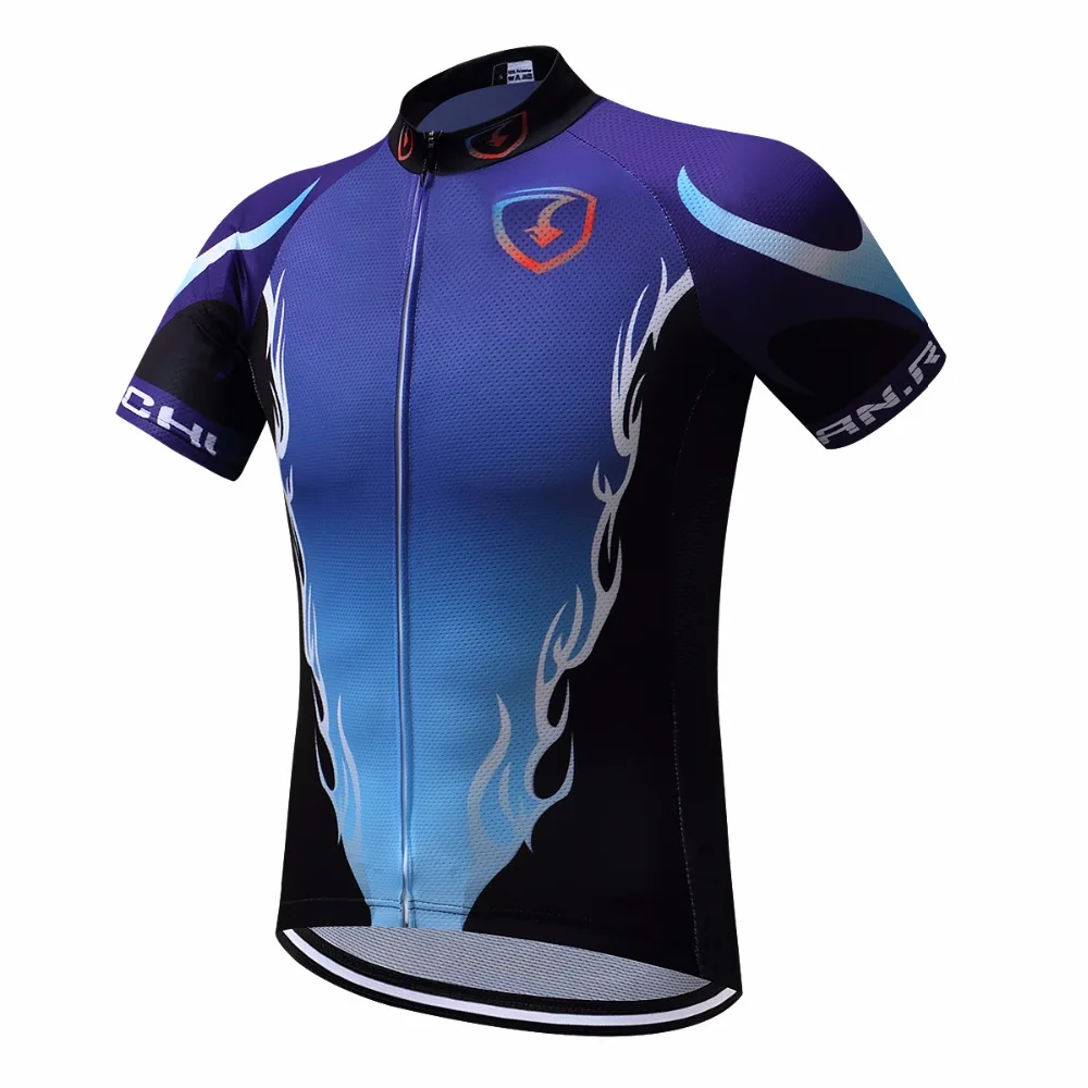 New Printing Men Cycling Jersey 2018 Summer Short Riding Bicycle