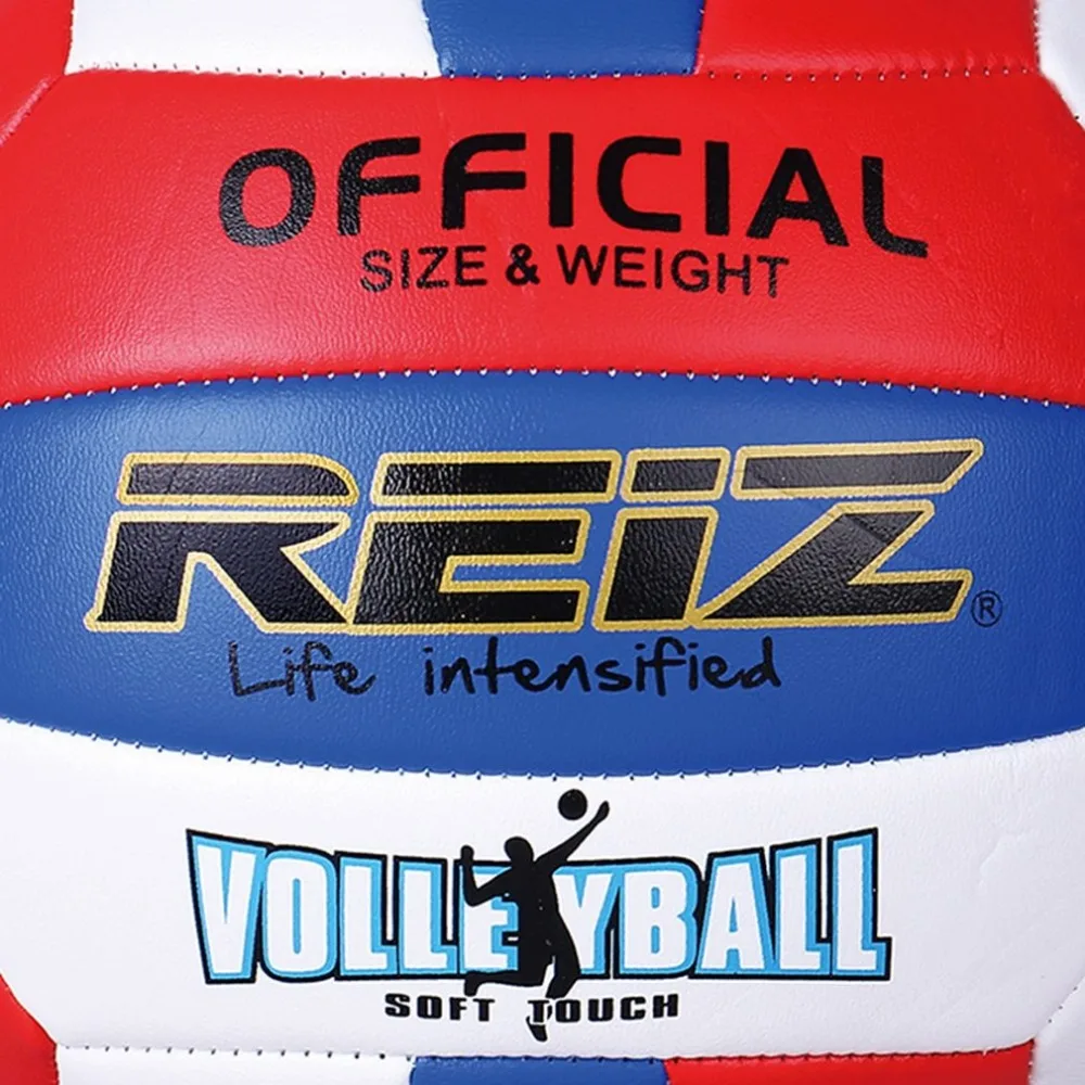 REIZ профессиональный мягкий ПУ волейбол соревнования тренировочный мяч Официальный Размер Вес мягкий ручной тренажер