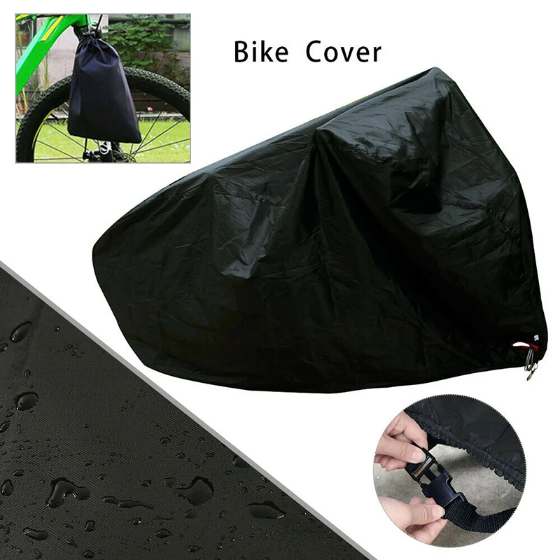 1 шт. непромокаемый чехол для горного велосипеда водонепроницаемый чехол для хранения велосипедов гаража защита от пыли для наружного велосипеда Черный