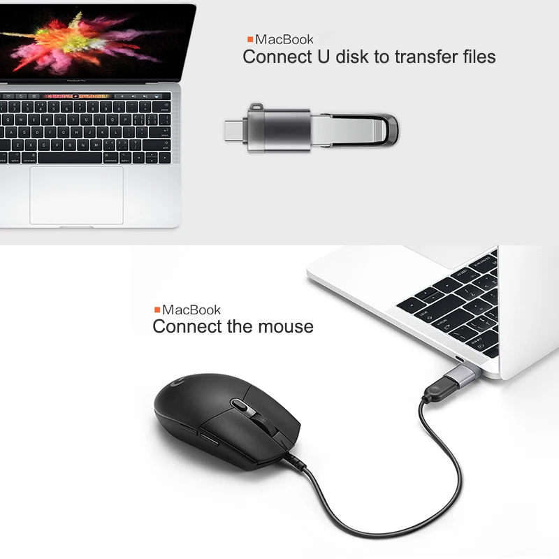 USB OTG type-C/type C OTG адаптер 3,0 конвертер для samsung Galaxy S9 Hauwei P20 MacBook серии usb type C Micro usb c адаптер