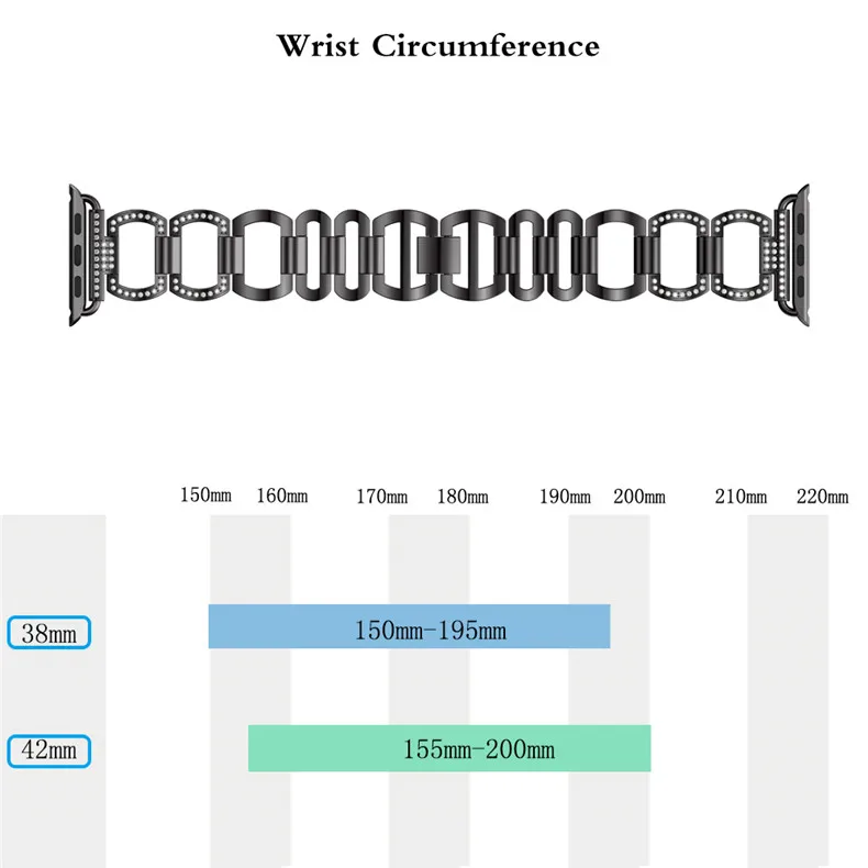 Ремешок из нержавеющей стали для Apple Watch Band 4 мм 3 2 1 мм 44 мм/мм 40 мм Diamond correa iWatch band 42 мм 38 мм браслет на запястье ремешок для часов