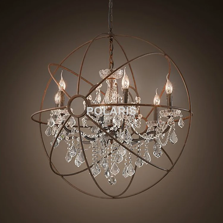 Modern Vintage Orb Crystal Chandelier Lighting Rustic Candle Modern Vintage Orb Crystal Chandelier Lighting Rustic Candle Chandeliers Led Pendant Hanging Light For Home Hotel Decoration In From Lights
