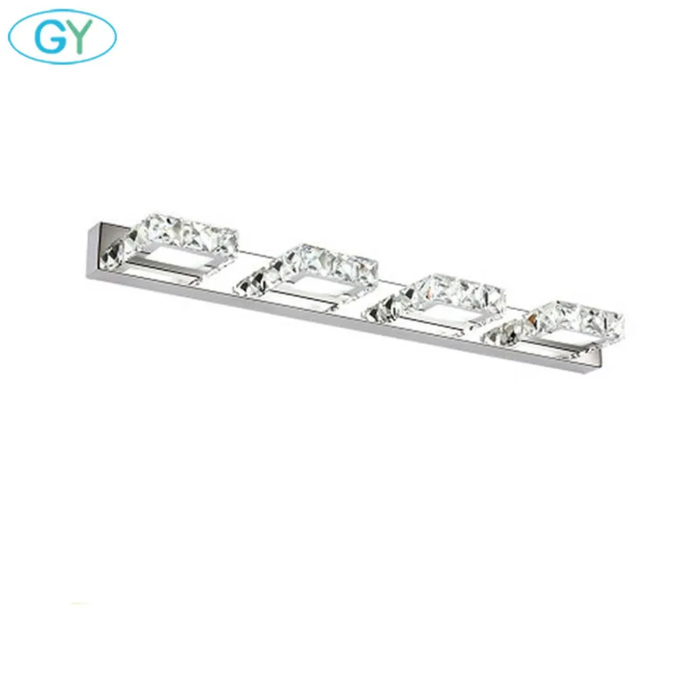 AC110 240V светодиодный зеркальный светильник современный косметический Хрустальный настенный для ванной