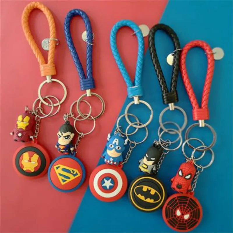 

Avengers: Endgame Cosplay Keychain Character Props Arms Spider-Man Captain America's Shield Stereoscopic Soft Glue Gift Pendant