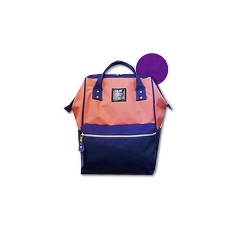 YeeSupSei вышитый цвет Оксфорд ткань Рюкзак Школьная Сумка подростковый легкий кольцевой мешок Dos Mochila Zaino модный рюкзак - Цвет: Coral powder Deep Pu