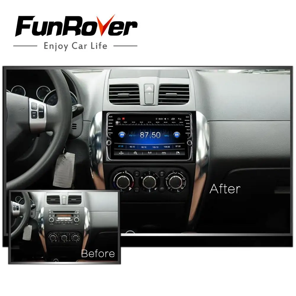 Excellent Funrover unique IPS 2 din 8" Android8.0 Car video audio Multimedia Radio for Suzuki SX4 2006-2013 1024*600 wifi Bluetooth stereo 1 Excellent Funrover unique IPS 2 din 8" Android8.0 Car video audio Multimedia Radio for Suzuki SX4 2006-2013 1024*600 wifi Bluetooth stereo 1
