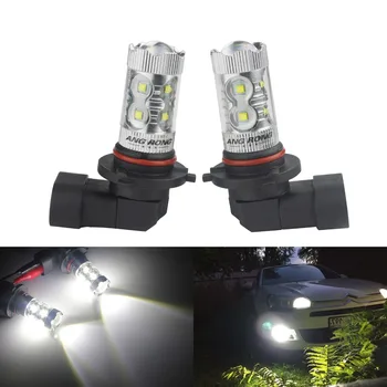

ANGRONG 2pcs HB4 9006 High Power 50W LED Daytime Sidelight DRL Fog Light Bulbs 12V