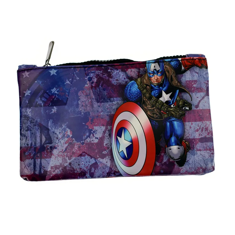 

2017 New Arrival Famous Design Organizer Wallets Anime Cosplay Star Wars/Captain America/Super Man Lady Make Up Bag Phone Bags