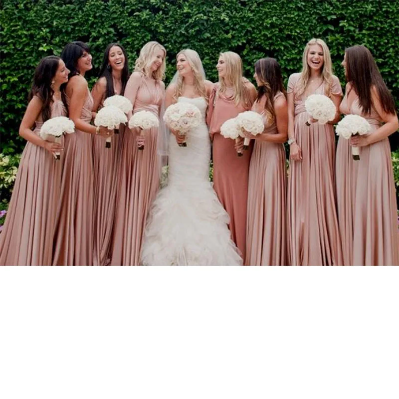 Dusty Rose Infinity Bridesmaid Dress ...