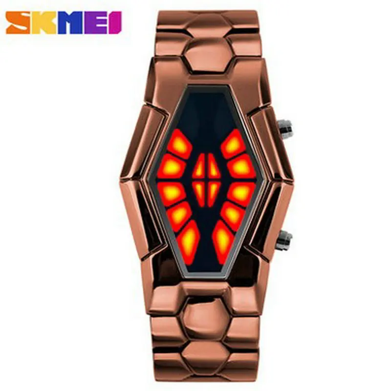 Wholesale Fashion Jewelry New Gold Chain Design Binary Watch For Men