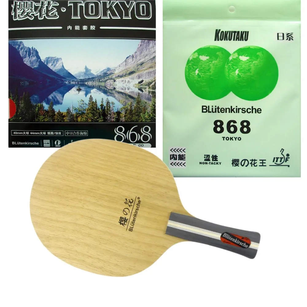 Blutenkirsche 868 Tokyo Custom Table Tennis Bat New Fast Post 3 FREE XIOM BALLS 