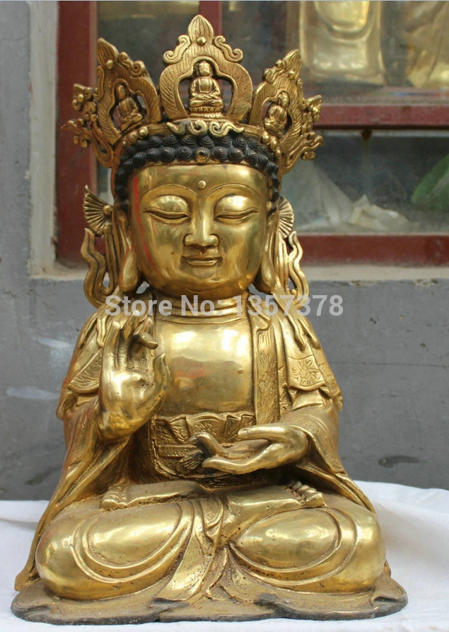 shitou 557 Chinese Tibet Tibetan Buddhism Gilt Bronze statue GuanYin Buddha Sculpturesculpture