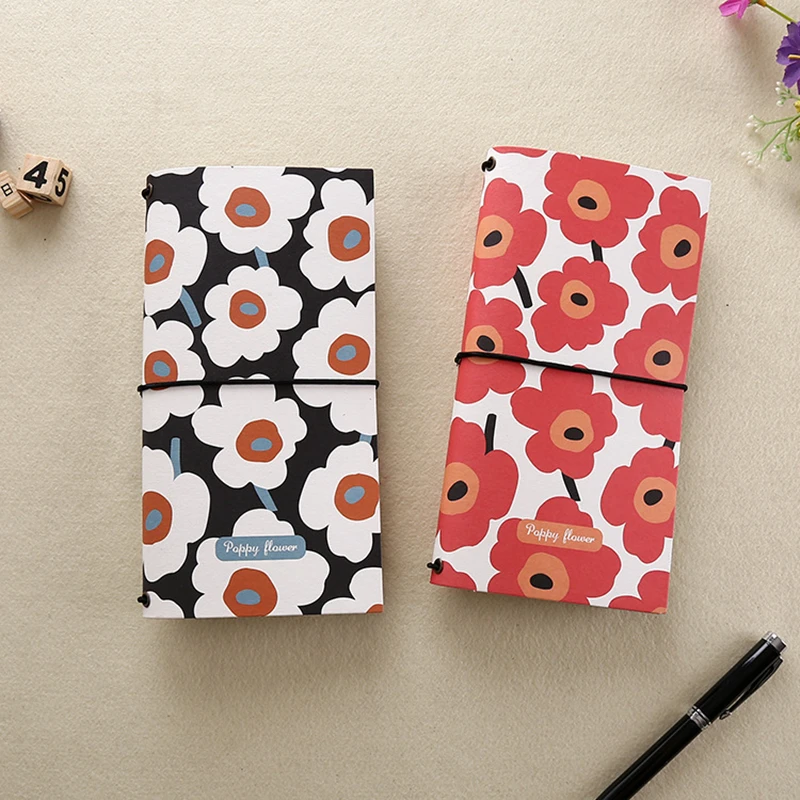 

Creative Small floral paper Cover Planner Notebook Diary Book Exercise Composition Binding Note Notepad Gift Stationery