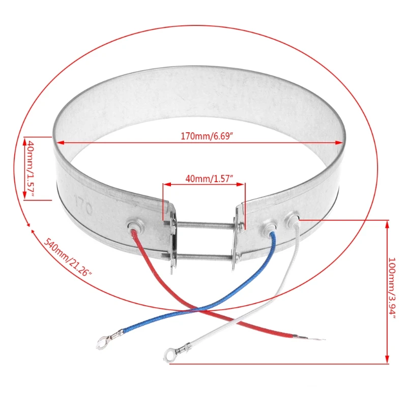 170 мм тонкополосный нагревательный элемент 220 в 750 Вт для бытовых электроприборов