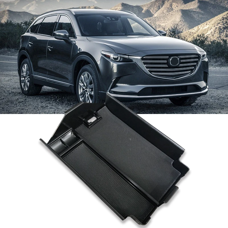 Center Console Armrest Storage Box Organizer Tray For Mazda CX-9 2016-2018