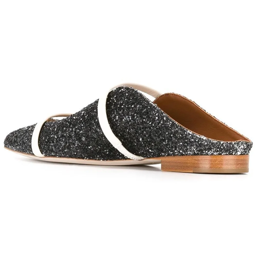 Kmeioo/ модная женская обувь, американский размер 5-15, Женская пикантная обувь на низком каблуке с острым носком, без шнуровки, туфли без задника, повседневная обувь