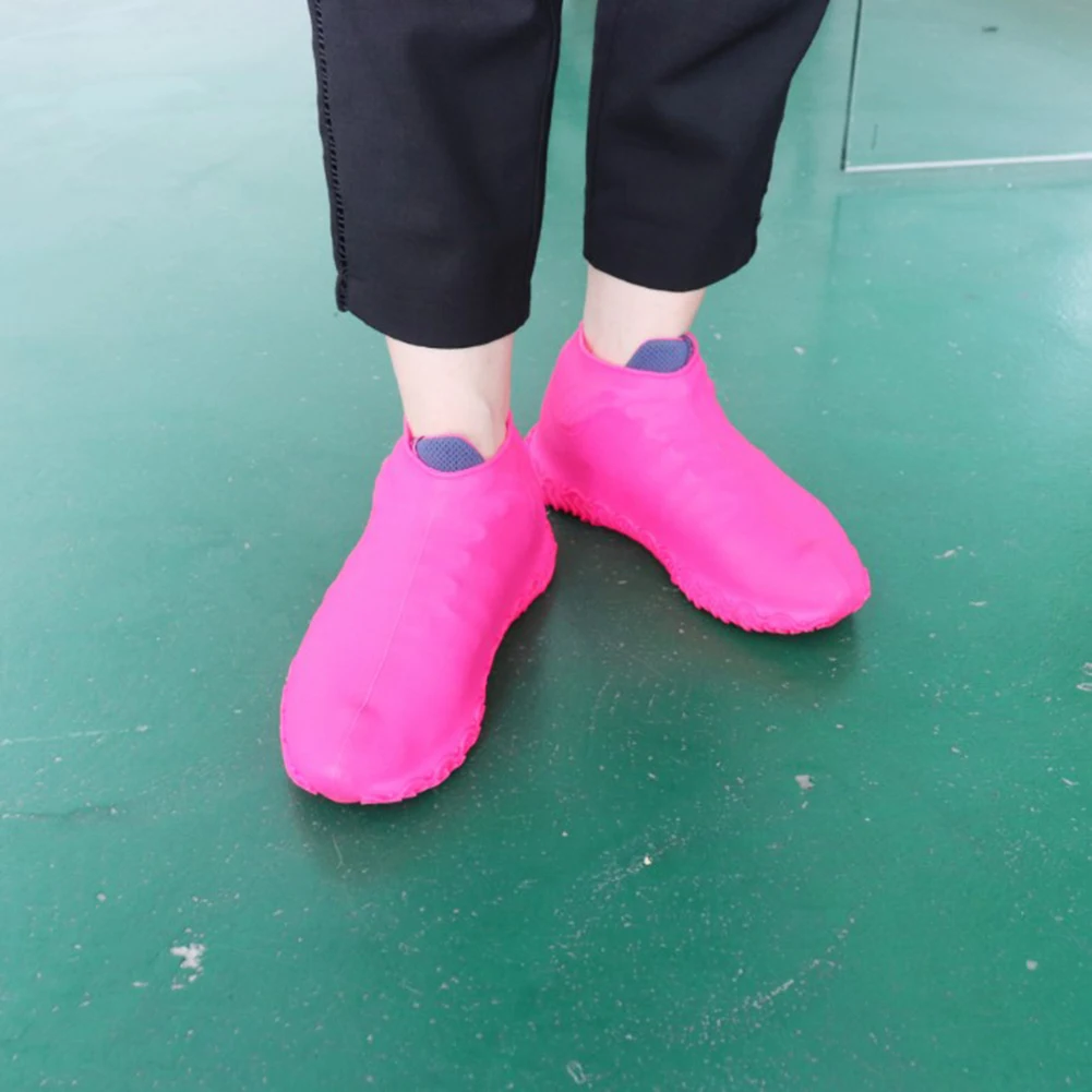 Многоразовые Нескользящие резиновые чехлы для обуви; водонепроницаемые силиконовые чехлы для обуви; непромокаемые сапоги; прочные аксессуары для обуви; Couvre Chaussure