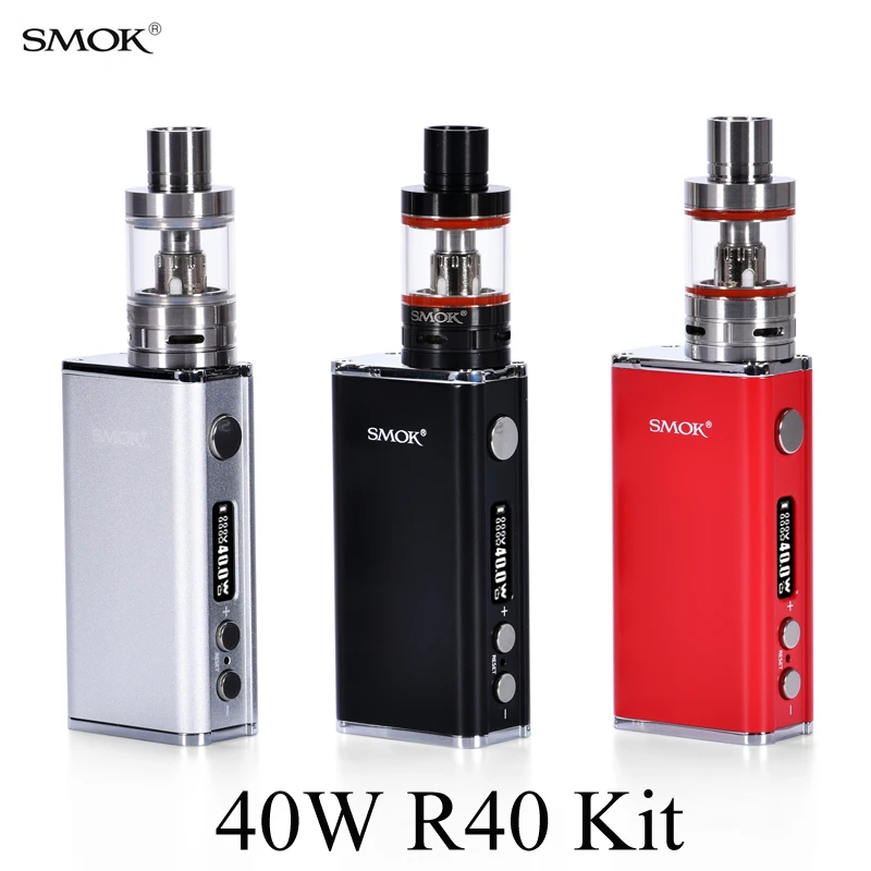 Оригинал smok R40 VAPE коробка mod kit электронные сигареты 40 Вт электронных сигарет