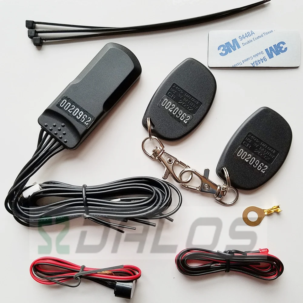 

High quality RFID 2.4 GHz car immobilizer system with 3d move sensor