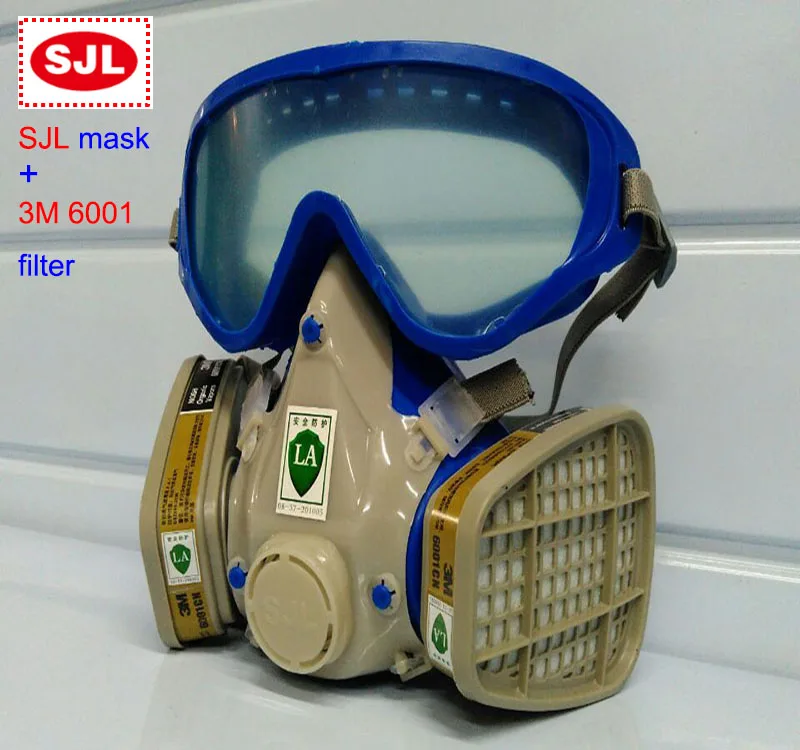 

SJL respirator mask +3M 6001 filter protective mask against Painting spraying respirator gas mask