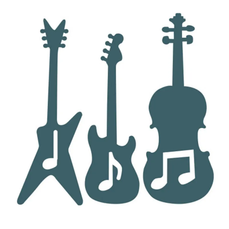 

Guitar musical instrument Metal Cutting Dies Stencils DIY Scrapbook Photo Album Paper Card Decorative Craft Embossing Die Cuts
