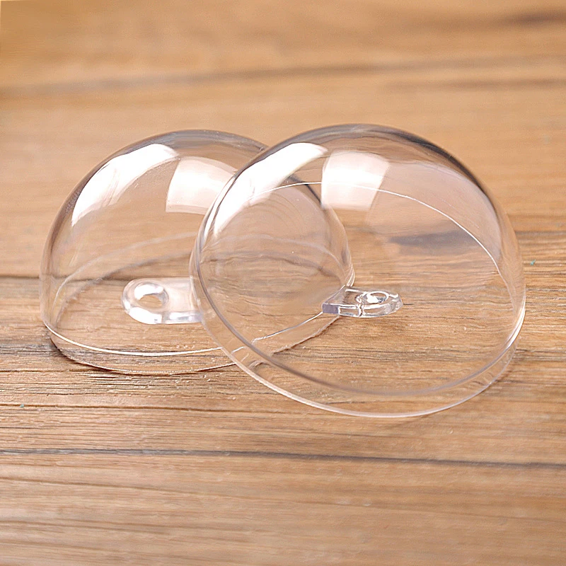 1 ПК акрил мяч прозрачный пластиковый шар-цветочниц на свадьбе, для сохранения контейнер коробка конфет прозрачный браслет с акриловыми бусинами и полой сферой Подвесной Настенный декор P50