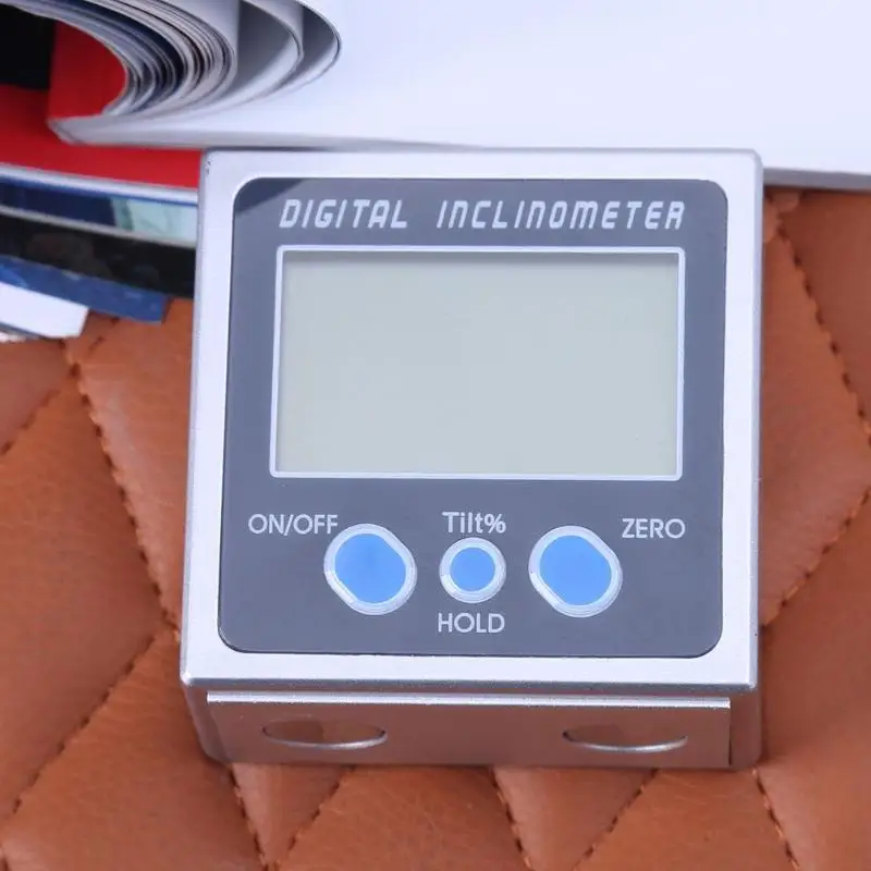 4x90 электронные гониометры электронный транспортир Цифровой Инклинометр уровень коробки Магнитный уровень измерительный инструмент