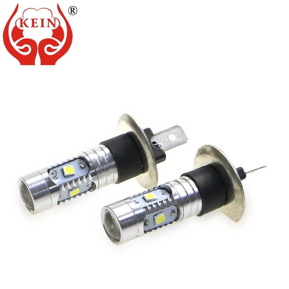 

KEIN 2PCS H1 led bulb 3030 6smd 12V car styling Auto High Power H1 Fog light External DRL Daytime Running day driving lamp white