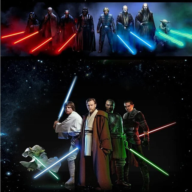 star wars lightsaber 66cm weapons cosplay sword with light sounds