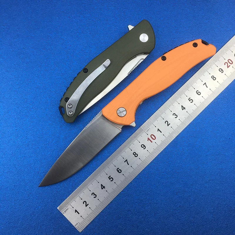 

LEMIFSHE F3 Outdoor camping bearing flipper steel blade G10 handle mountaineering fishing equipment EDC tools
