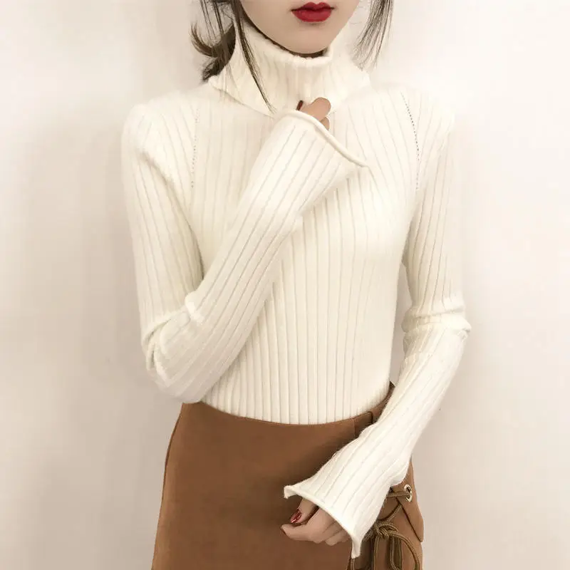 

Autumn Knitted Pullovers Sweater Women Casual Long Sleeve Loose Knitted Sweater Female Elegant Ladies Tops Sweater Women Q1737