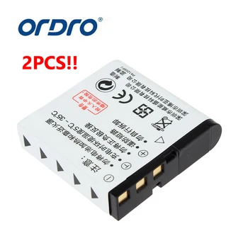 

2Pcs Ordro NP-40 3.7V 1250mAh Battery For Ordro Z20 Z80 Z8P Digital DV Camera