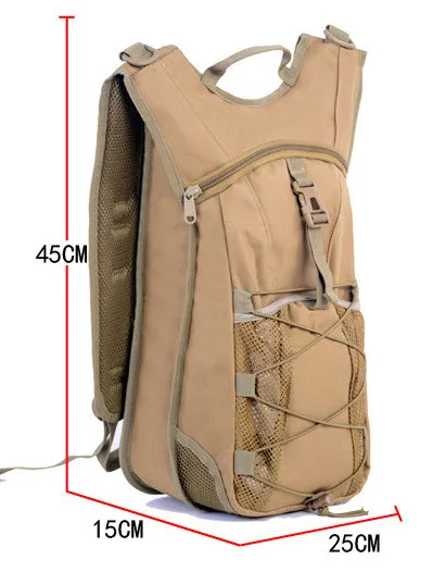Сумка Molle, тактический военный походный велосипедный рюкзак, 16Л, для спорта на открытом воздухе, велоспорта, альпинизма, кемпинга, Армейская, 3л, сумка для воды