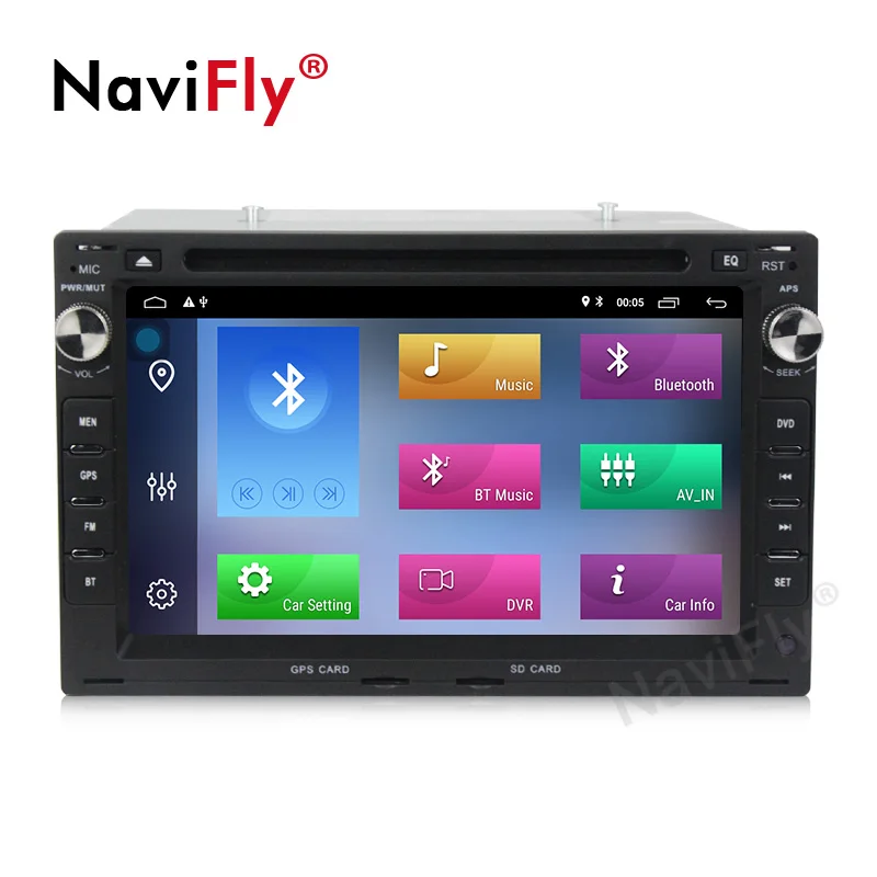 Navifly! 2G + 32G الروبوت 9.1 مشغل أسطوانات للسيارة راديو الصوت مشغل وسائط متعددة GPS لشركة فولكس فاجن فولكس واجن باسات B5 MK5 جولف بولو الناقل RDS