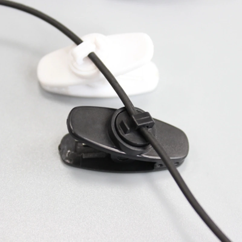 

10Pcs Headphone Earphone Cable Wire Cord Lapel Collar Clip Clamp Mount Holder-