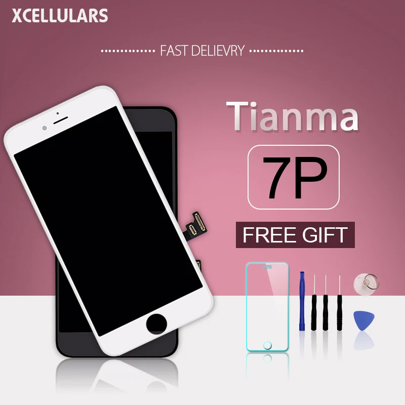 10 шт./лот Highscreen для Apple iphone 7 Plus lcd TianMa качество Alibaba Китай p ЖК-дисплей с бесплатным