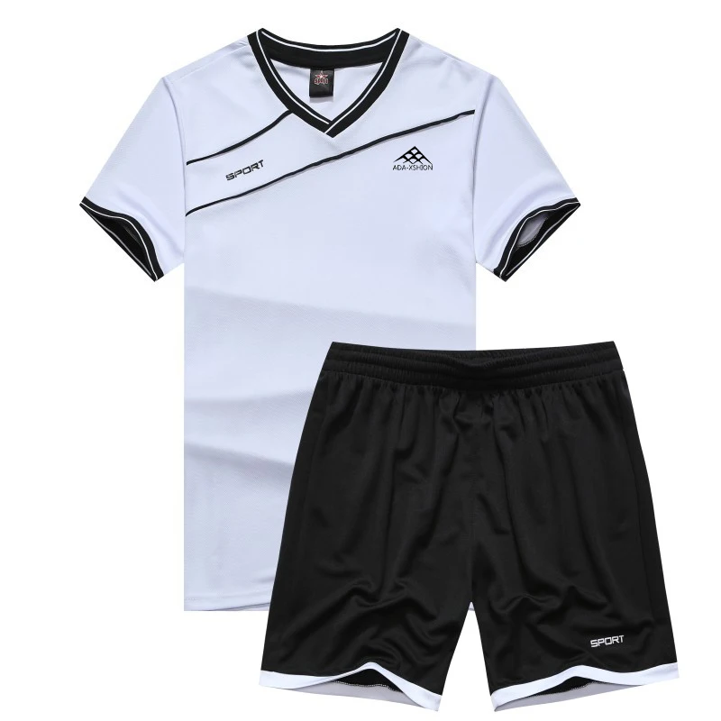 Мужская летняя футболка с коротким рукавом для спортзала, футбола, топ, футболка, спортивный костюм, брюки, шорты, поезд, беговые наборы