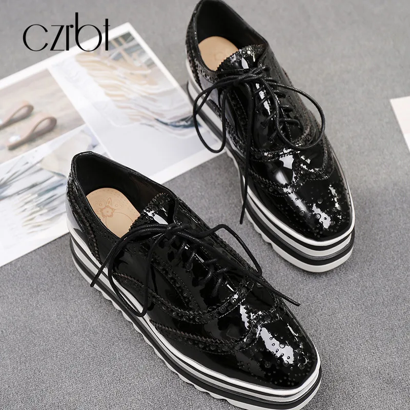 forme Casual Confortable Femmes Black Britannique Automne Slip Dames Printemps Dentelle Richelieu Plat yellow up Czrbt Des on Plate Chaussures SaHHqE