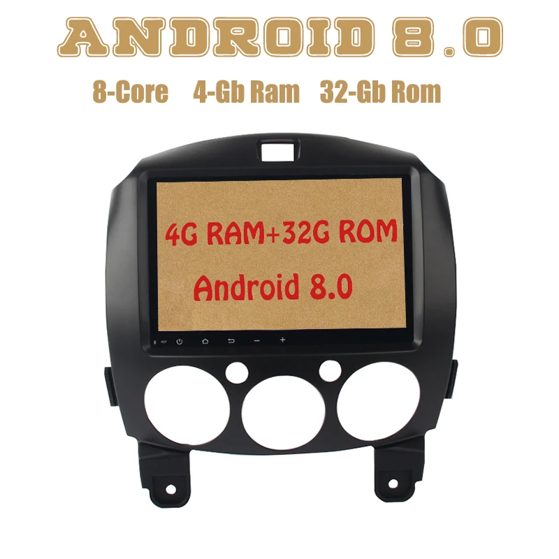 

Dasaita Octa core PX5 Android 8.0 car radio gps for Mazda 2 with 4G RAM 32G ROM wifi 4g usb Auto Stereo Multimed