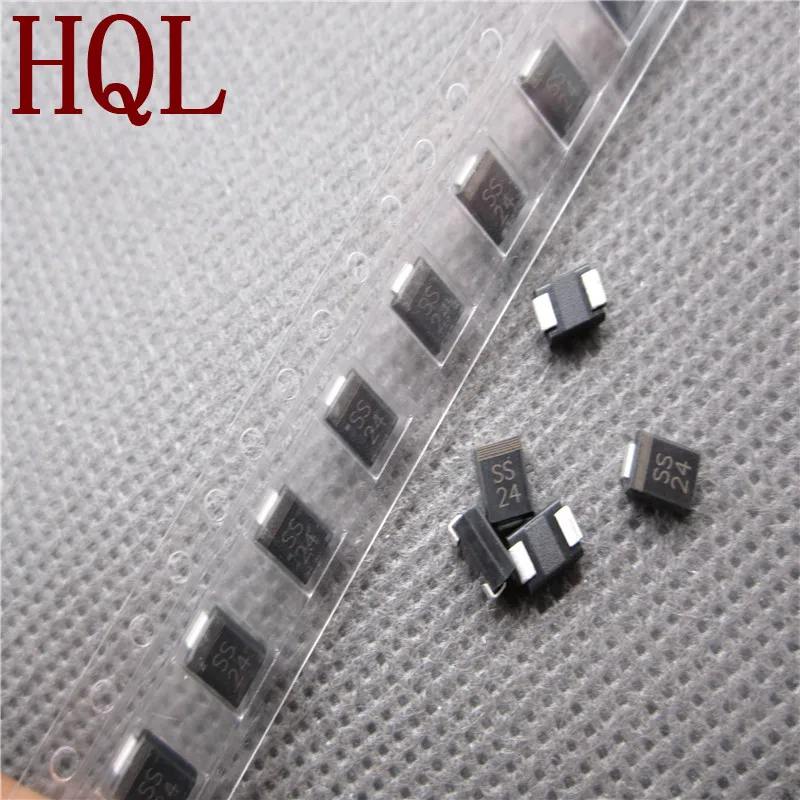 

100PCS SS24 DIODE SCHOTTKY 2A 40V SMB SS24 SK24