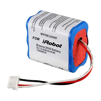 

Anmas Power DC 7.2V 2500mAh Ni-MH Rechargeable Sweeper Battery For Mint 5200 5200C Braava 380t