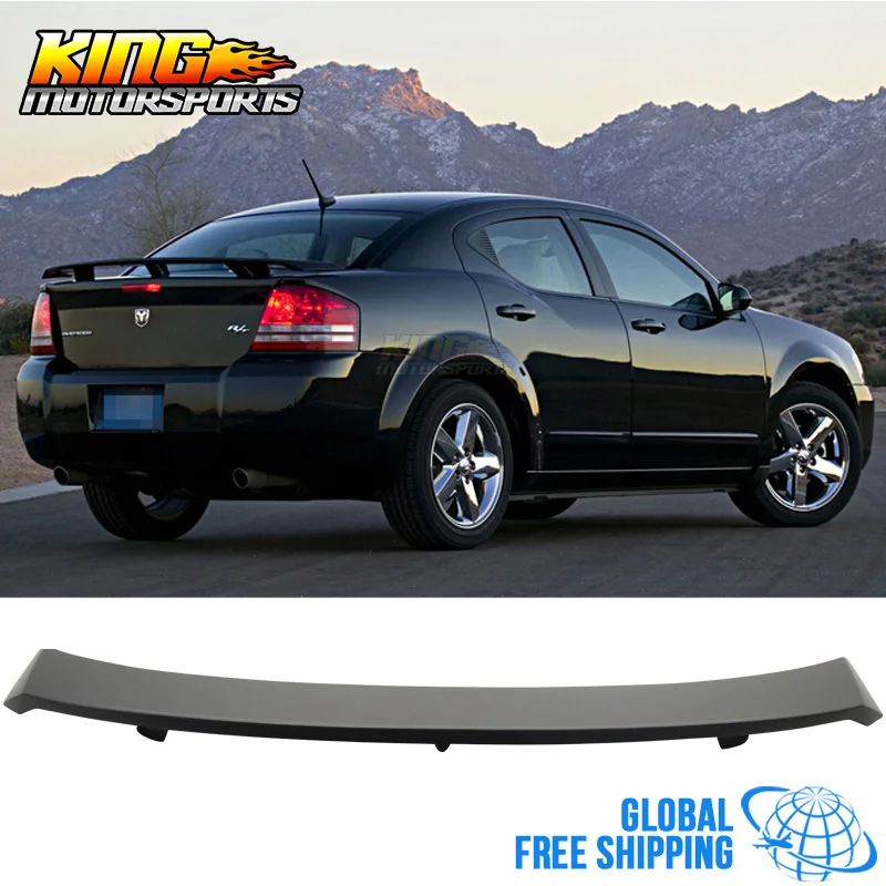 

For 08 09 10 11 12 13 14 Dodge Avenger Rear Trunk Spoiler Wing ABS Matte Black Global Free Shipping Worldwide