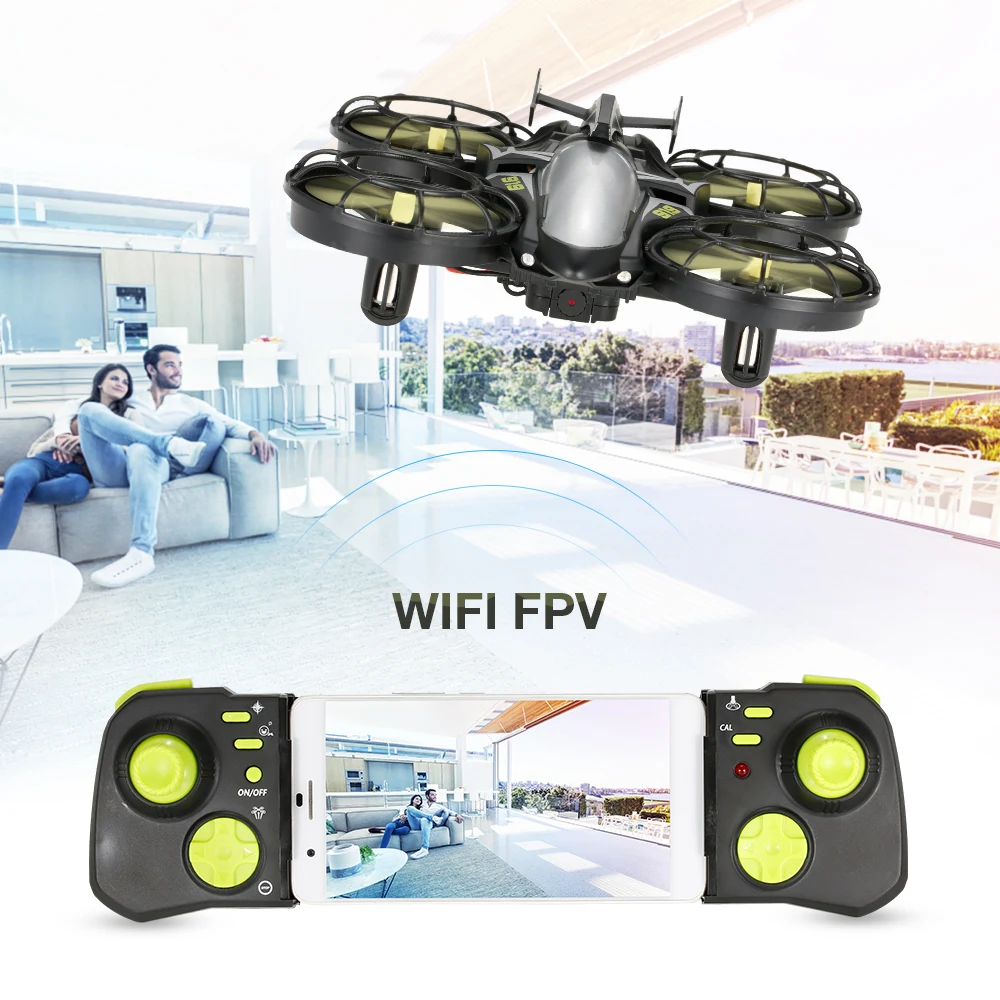 FY919 2,4G 480 P камера Квадрокоптер WiFi fpv оптическое позиционирование потока Профессиональный беспилотник удержание высоты g-сенсор RC Дрон Квадрокоптер