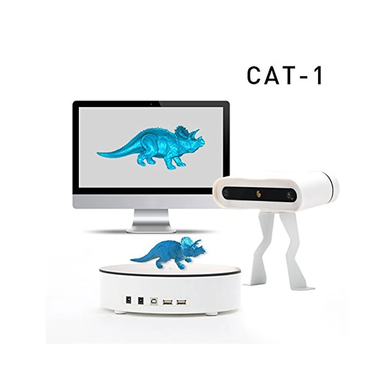  CAT-1 Full Color standard 3D ScannerFull-Automatic TriPro FunScan-1 with 3 Millions Pixels supporti