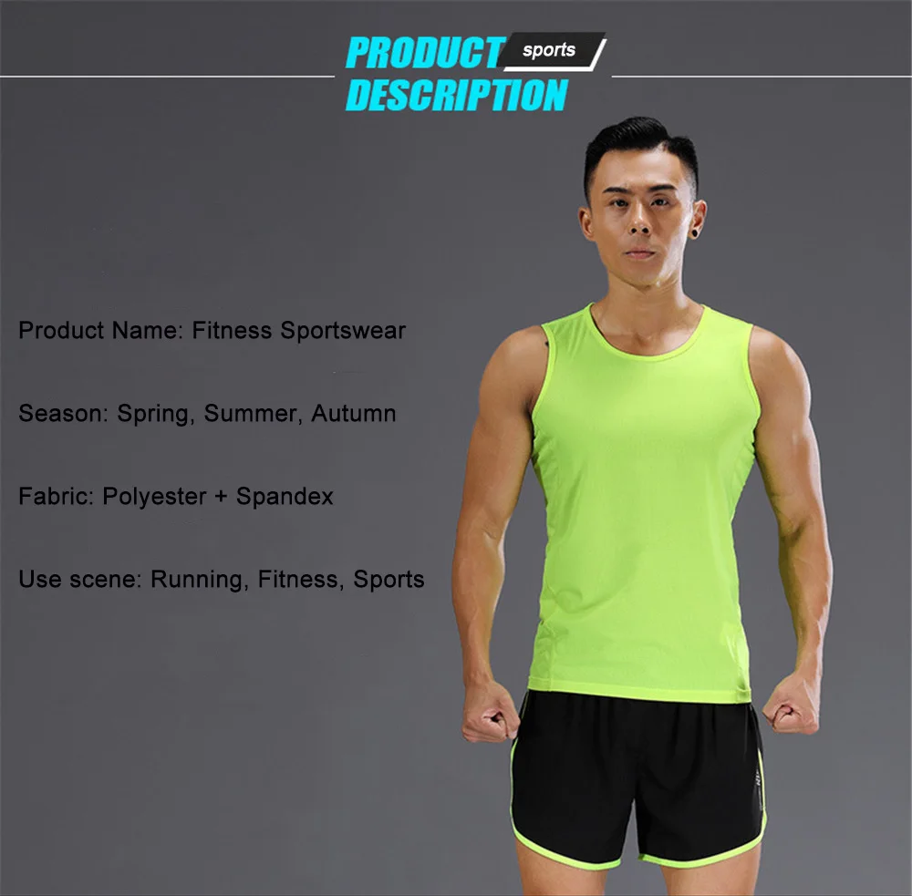 Мужские спортивные костюмы одежда для бега быстросохнущая дышащая Спортивная Фитнес-футболки светоотражающий дизайн спортивная одежда шорты наборы
