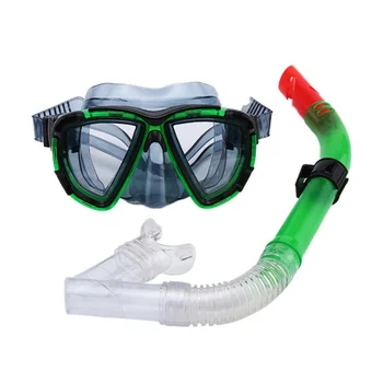 

Professional Snorkeling Diving Set Kit Gear Anti-Fog Clear Vision Snorkel Mask Impact PVC Swim Goggles Watertight Diving Mask