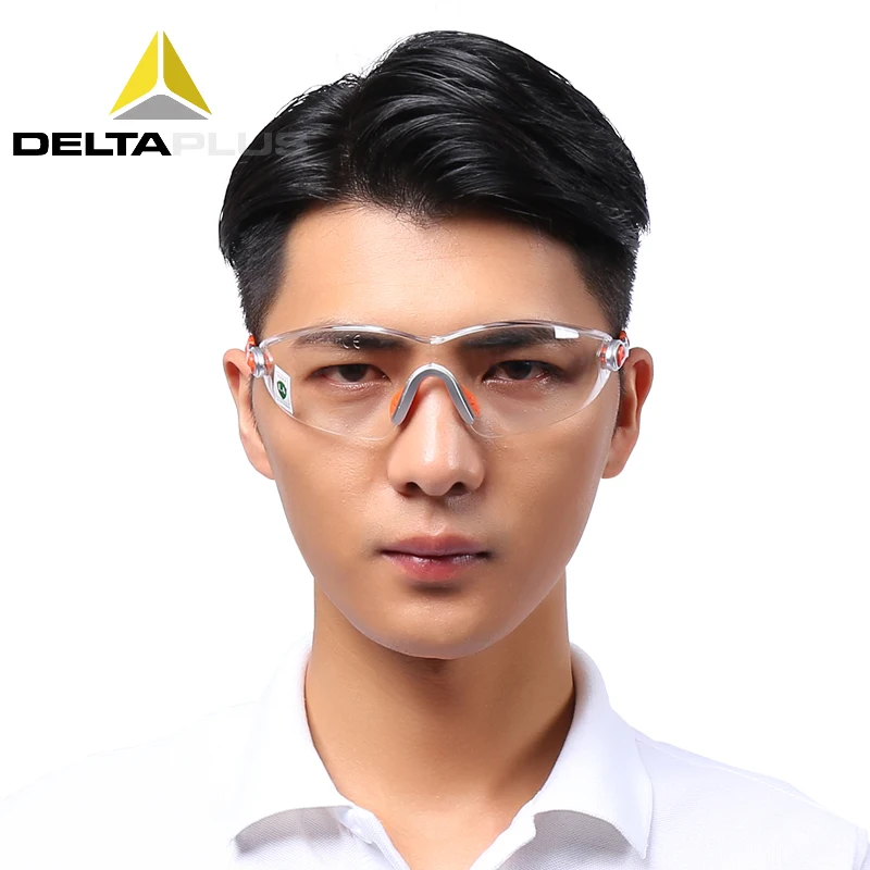 DELTAPLUS Protective Glasses Anti-Impact Anti-Splashing PC Lens Safety Goggles Working Riding Dustproof Labor Protection Eyewear